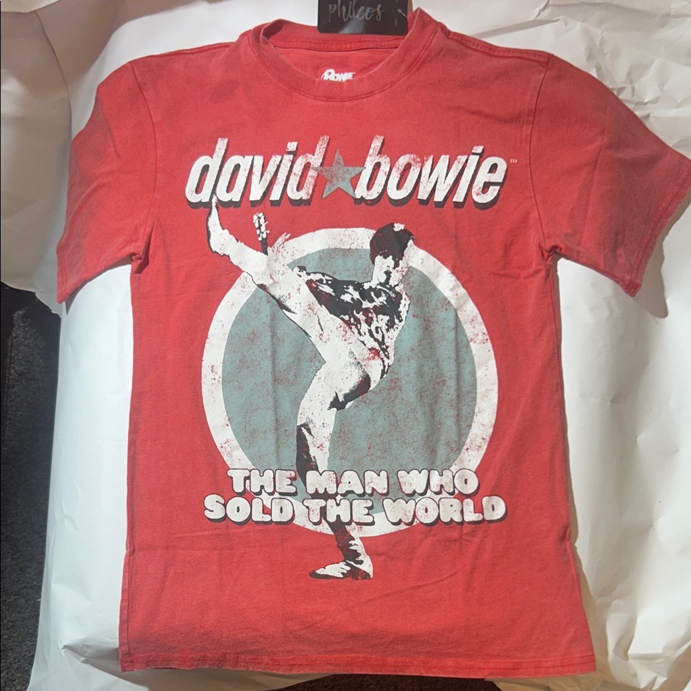 David Bowie The Man Who Sold The World Red Graphic T-Shirt